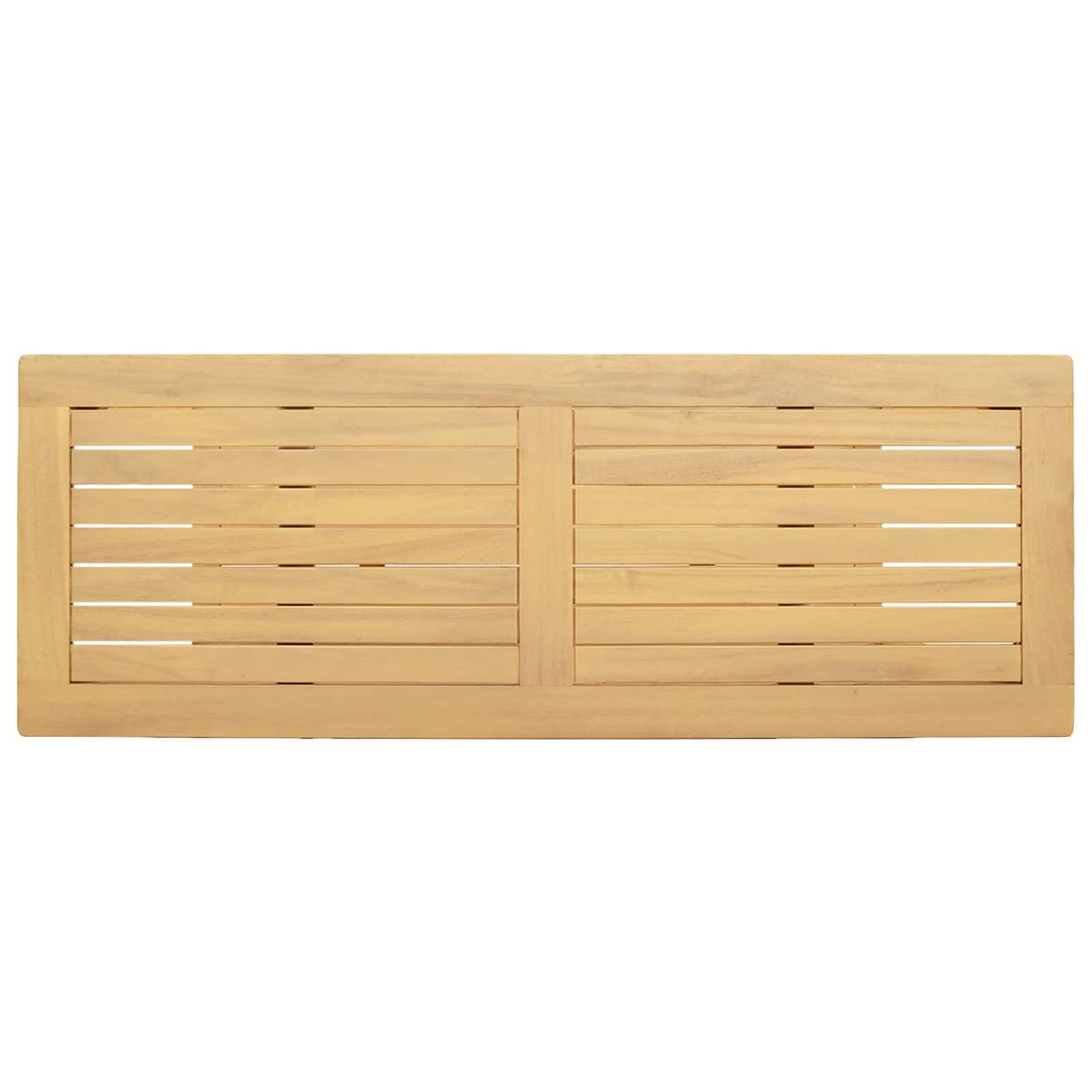 vidaXL Stół konsolowy do ogrodu Jasna akacja 110 x 40 x 75 cm