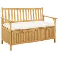 vidaXL Ławka z miejscem do przechowywania 2 -Seater 120 x 63 x 84 cm