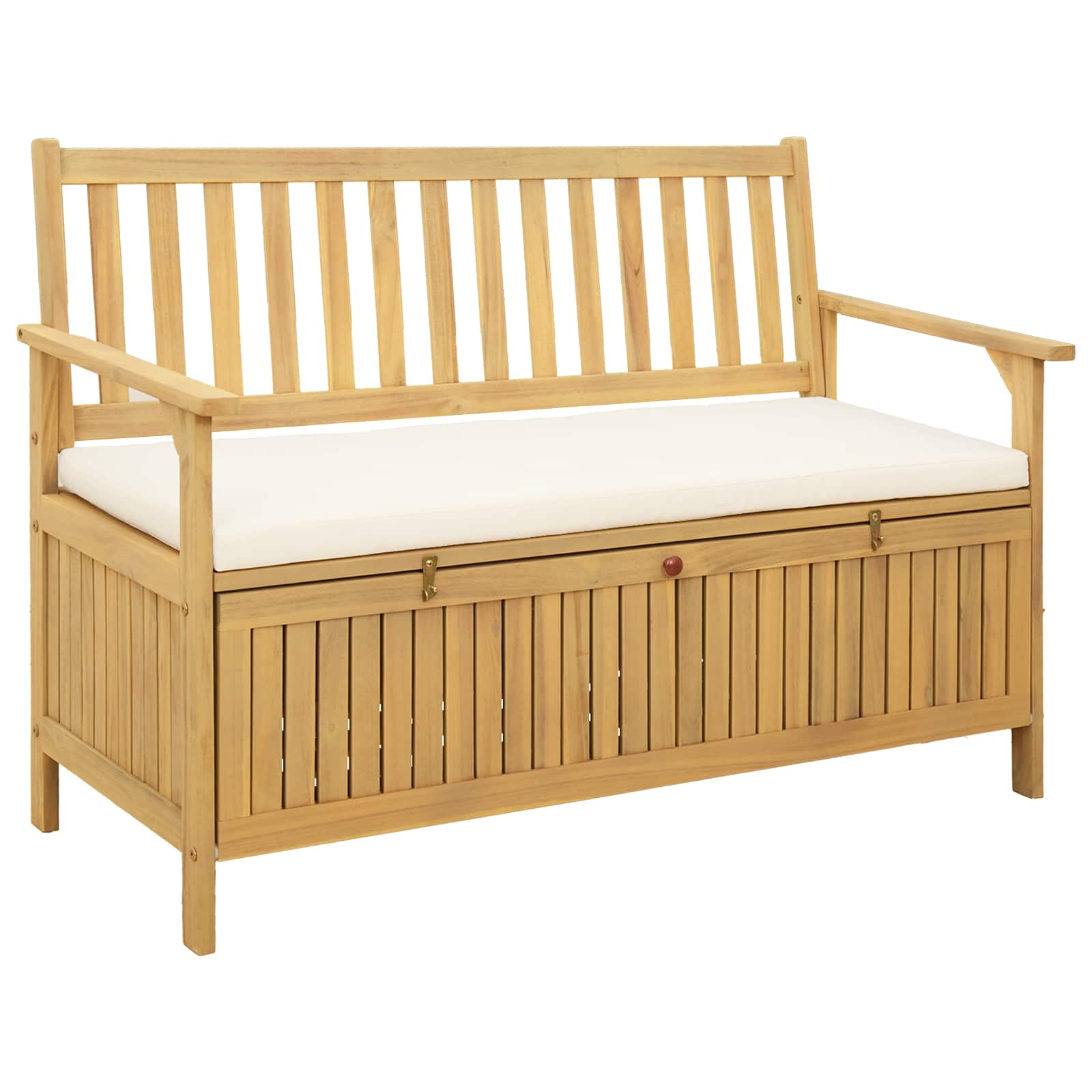 vidaXL Ławka z miejscem do przechowywania 2 -Seater 120 x 63 x 84 cm