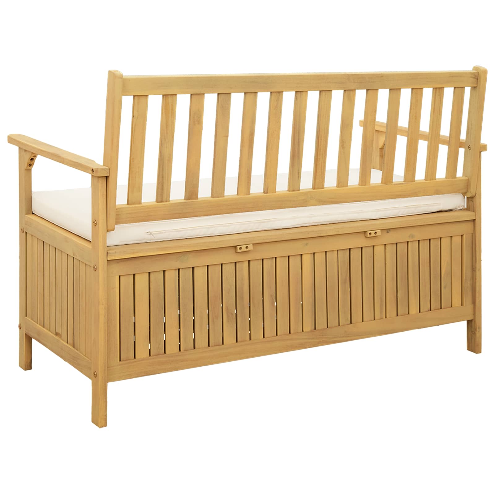 vidaXL Ławka z miejscem do przechowywania 2 -Seater 120 x 63 x 84 cm