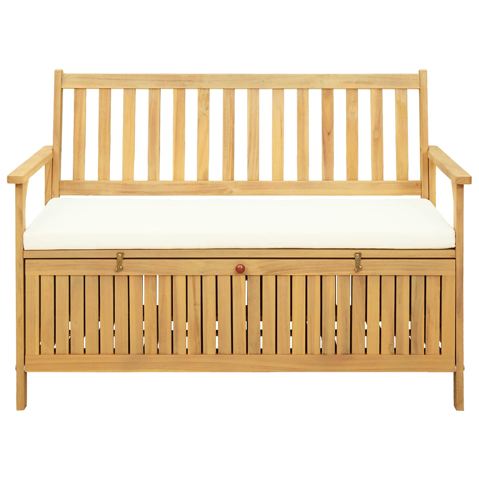 vidaXL Ławka z miejscem do przechowywania 2 -Seater 120 x 63 x 84 cm