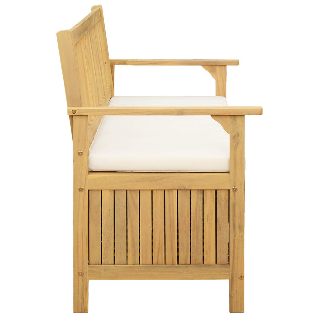 vidaXL Ławka z miejscem do przechowywania 2 -Seater 120 x 63 x 84 cm