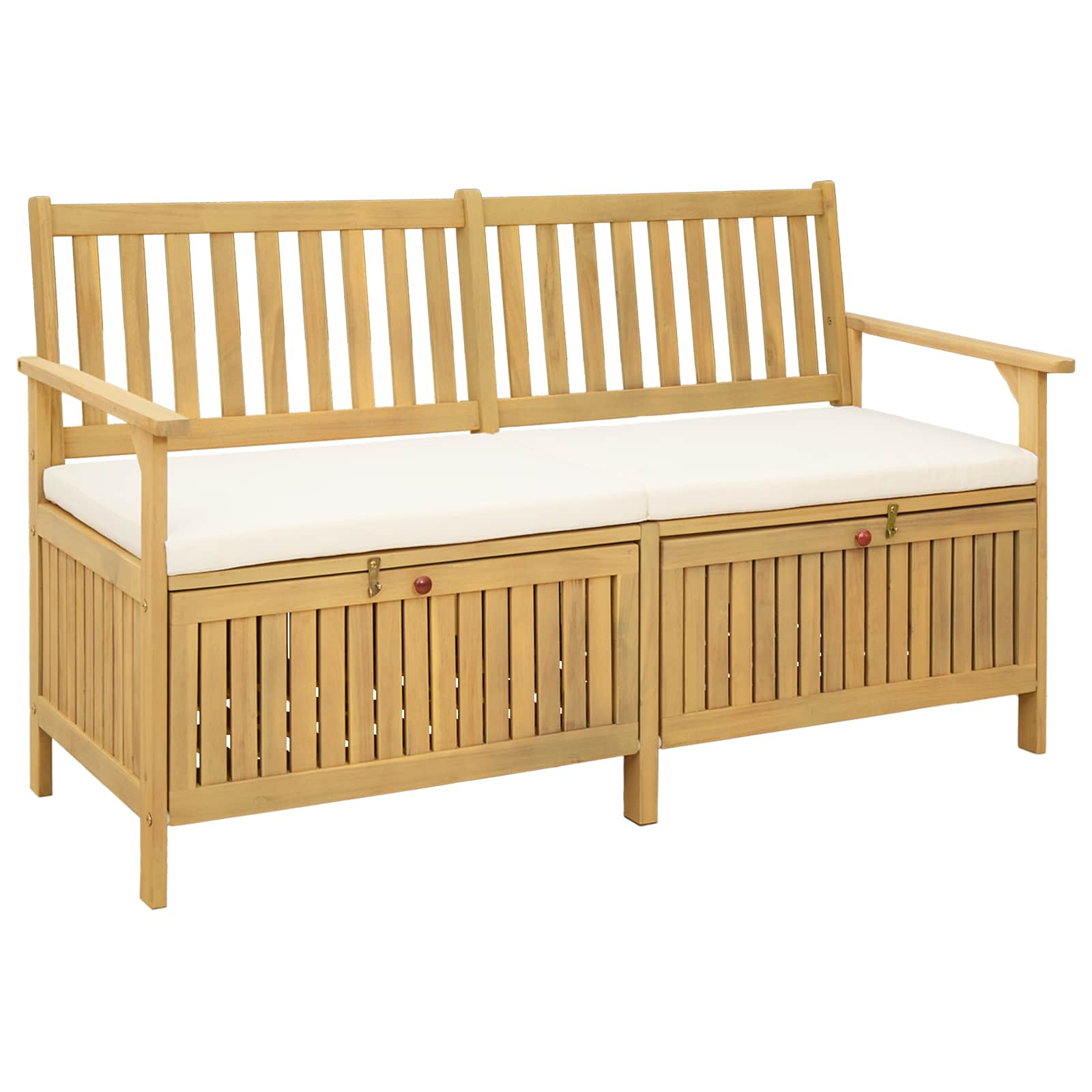 vidaXL Ławka z miejscem do przechowywania 2 -Seater 148 x 63 x 84 cm
