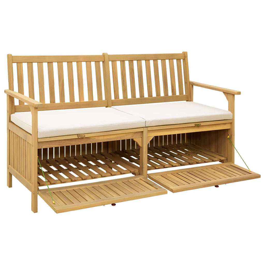 vidaXL Ławka z miejscem do przechowywania 2 -Seater 148 x 63 x 84 cm