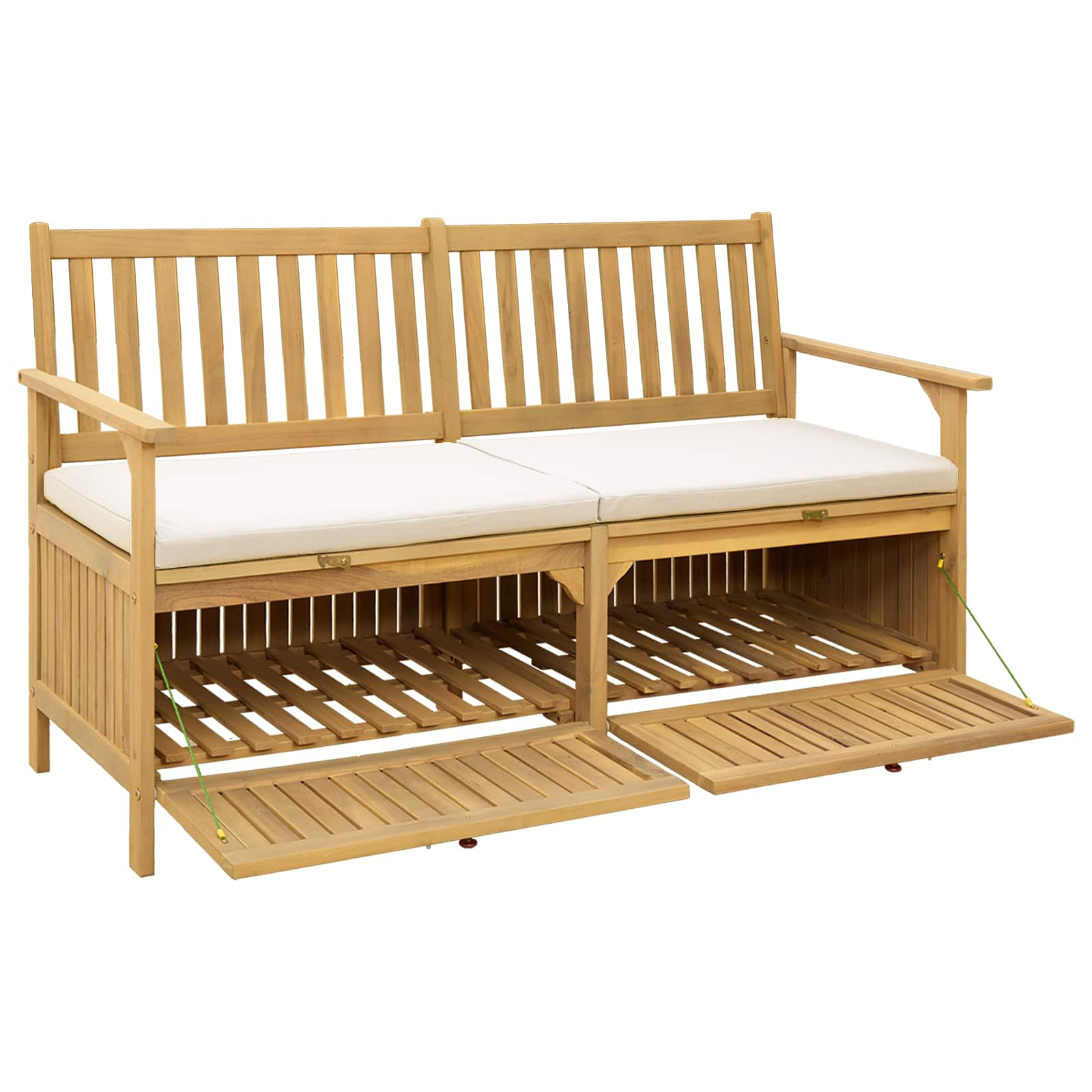 vidaXL Ławka z miejscem do przechowywania 2 -Seater 148 x 63 x 84 cm