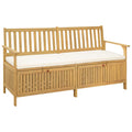 vidaXL Ławka z miejscem do przechowywania 2 -Seater 170 x 63 x 84 cm