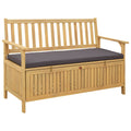 vidaXL Ławka z miejscem do przechowywania 2 -Seater 120 x 63 x 84 cm