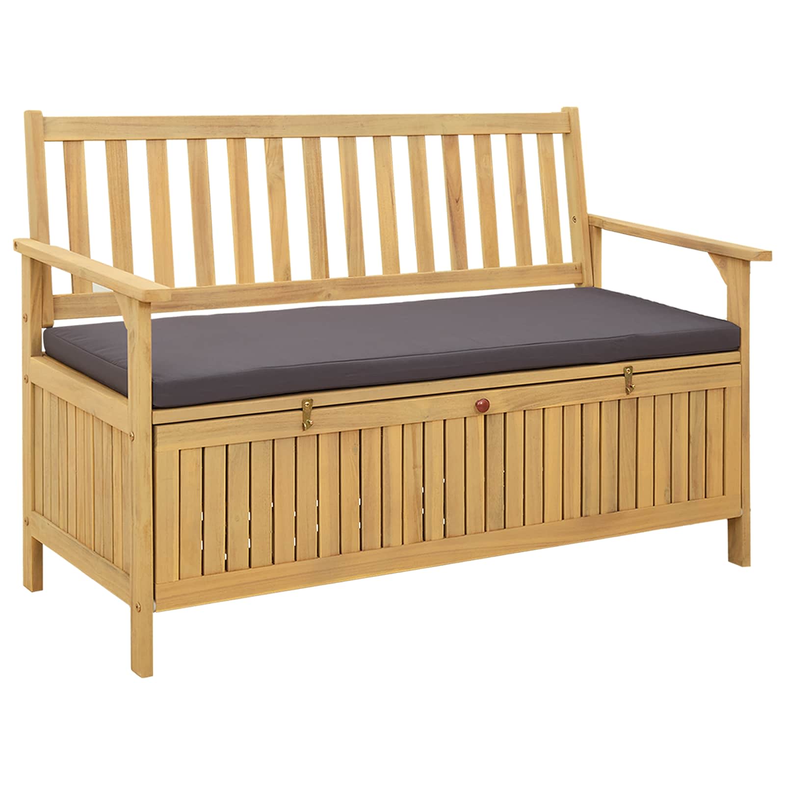 vidaXL Ławka z miejscem do przechowywania 2 -Seater 120 x 63 x 84 cm