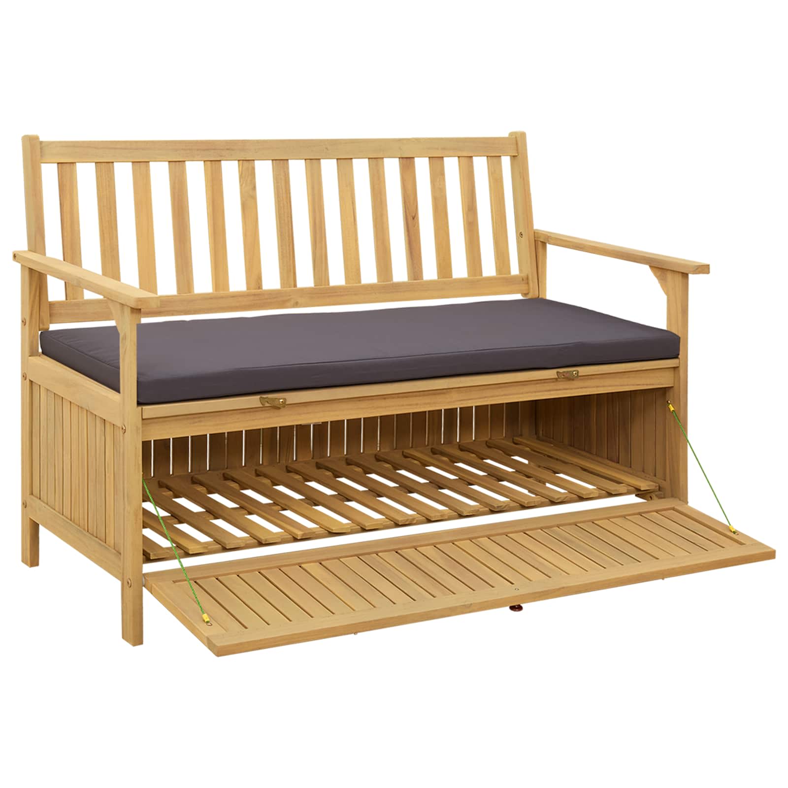 vidaXL Ławka z miejscem do przechowywania 2 -Seater 120 x 63 x 84 cm
