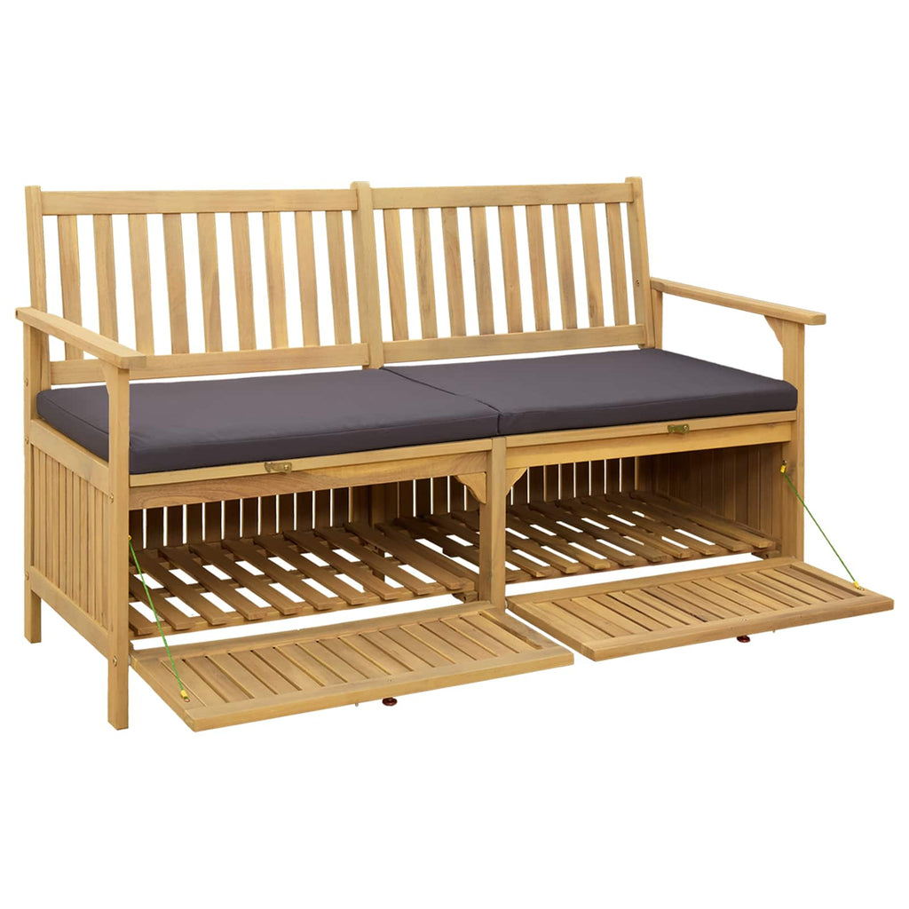 vidaXL Ławka z miejscem do przechowywania 2 -Seater 148 x 63 x 84 cm