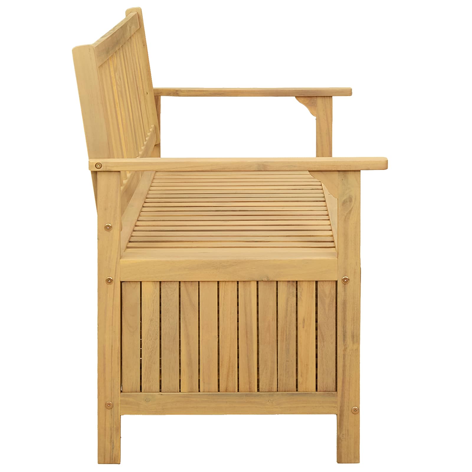 vidaXL Ławka z miejscem do przechowywania 2 -Seater 120 x 63 x 84 cm