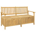 vidaXL Ławka z miejscem do przechowywania 2 -Seater 148 x 63 x 84 cm