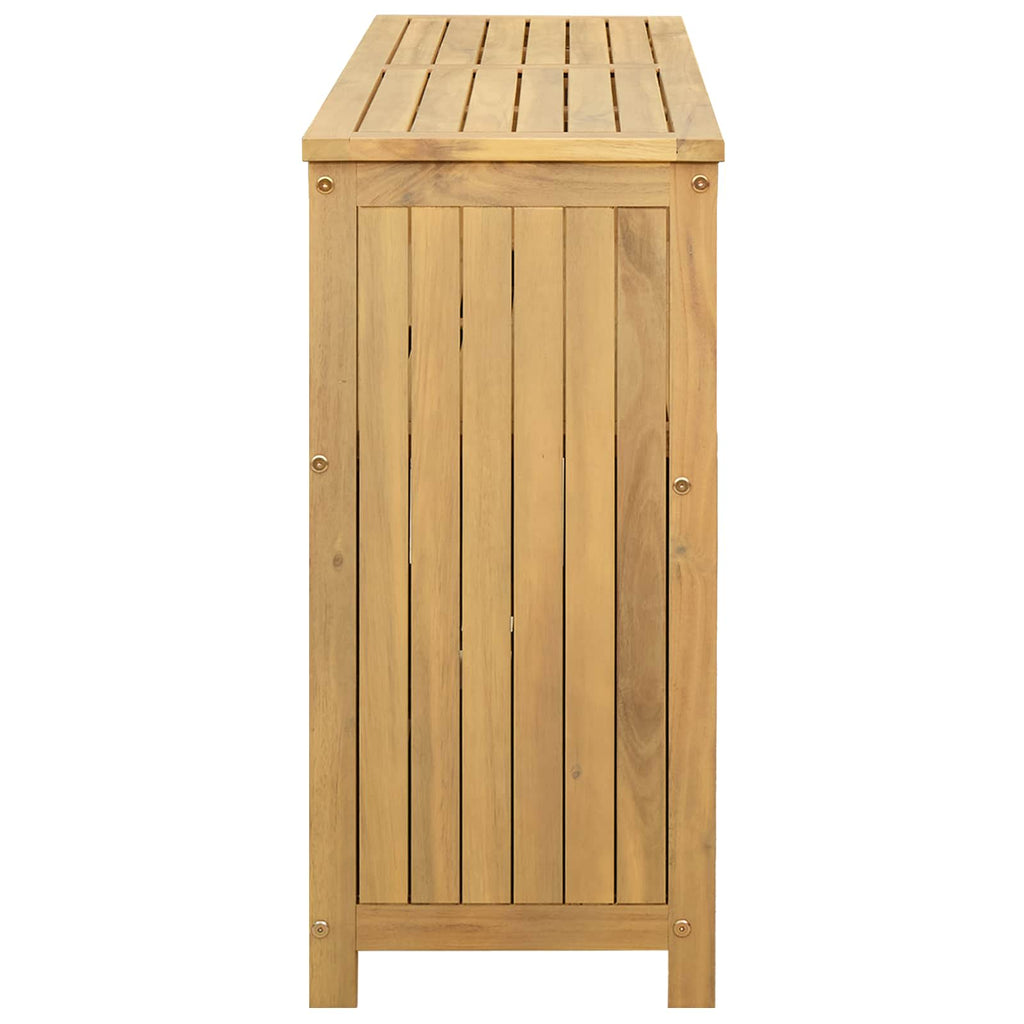 vidaXL Stół konsolowy do ogrodu z półką Jasna akacja 110 x 35 x 75 cm