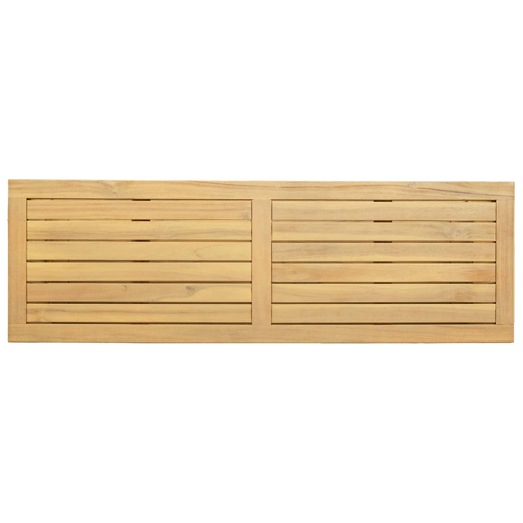 vidaXL Stół konsolowy do ogrodu z półką Jasna akacja 110 x 35 x 75 cm