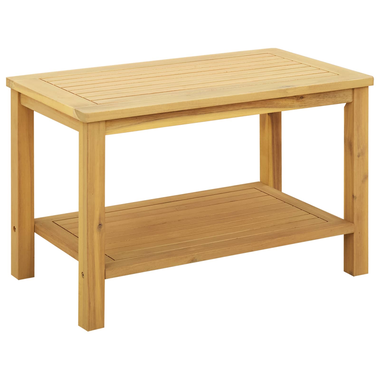 vidaXL Stolik boczny Olej Naturalny 70 x 40 x 45 cm Lite Drewno Akacji
