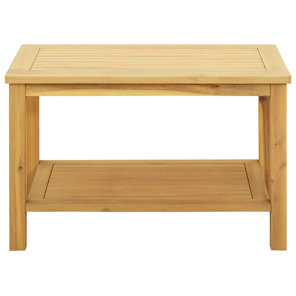 vidaXL Stolik boczny Olej Naturalny 70 x 40 x 45 cm Lite Drewno Akacji