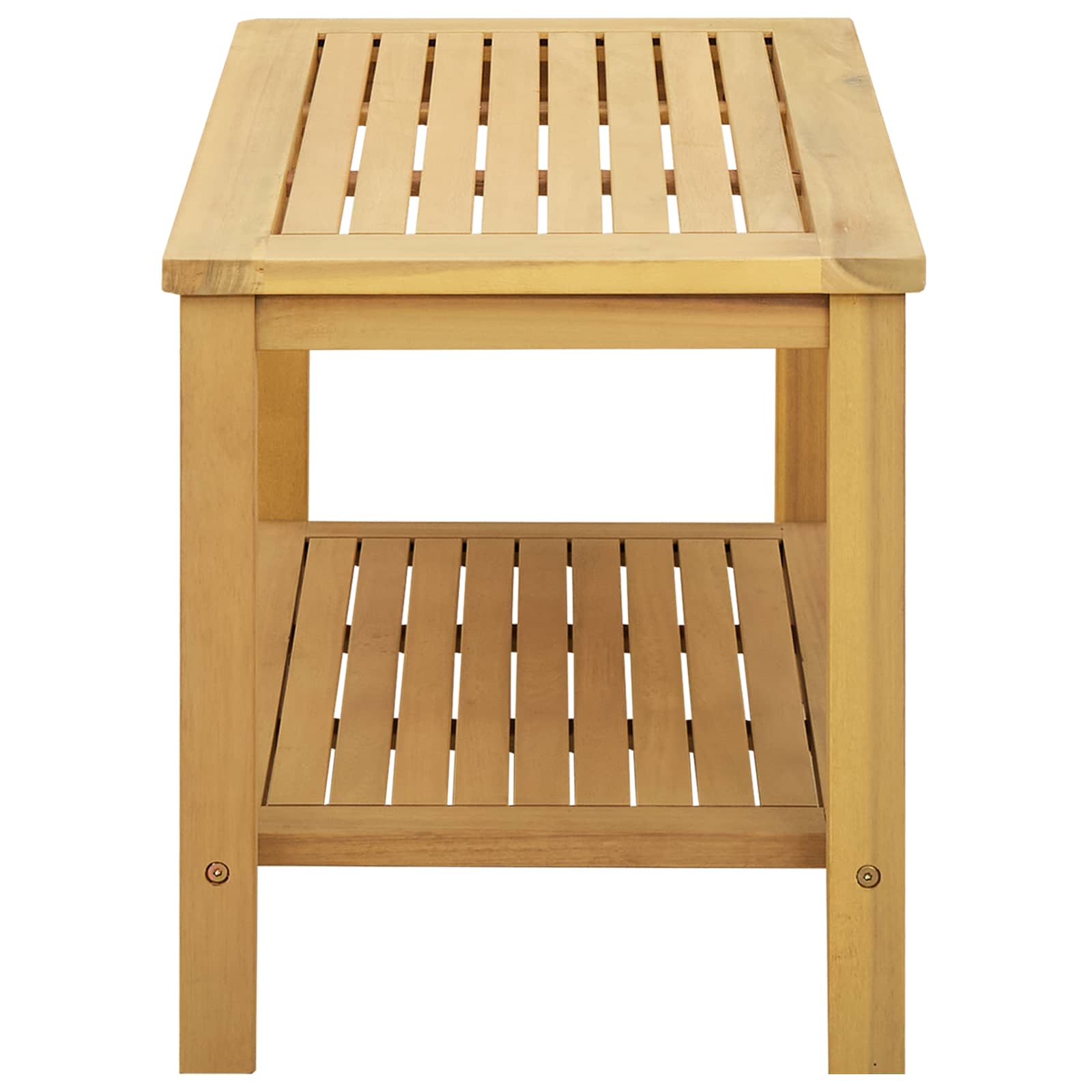 vidaXL Stolik boczny Olej Naturalny 70 x 40 x 45 cm Lite Drewno Akacji