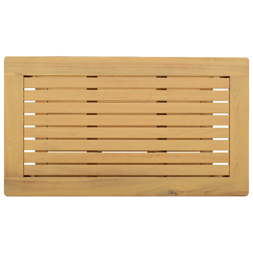 vidaXL Stolik boczny Olej Naturalny 70 x 40 x 45 cm Lite Drewno Akacji