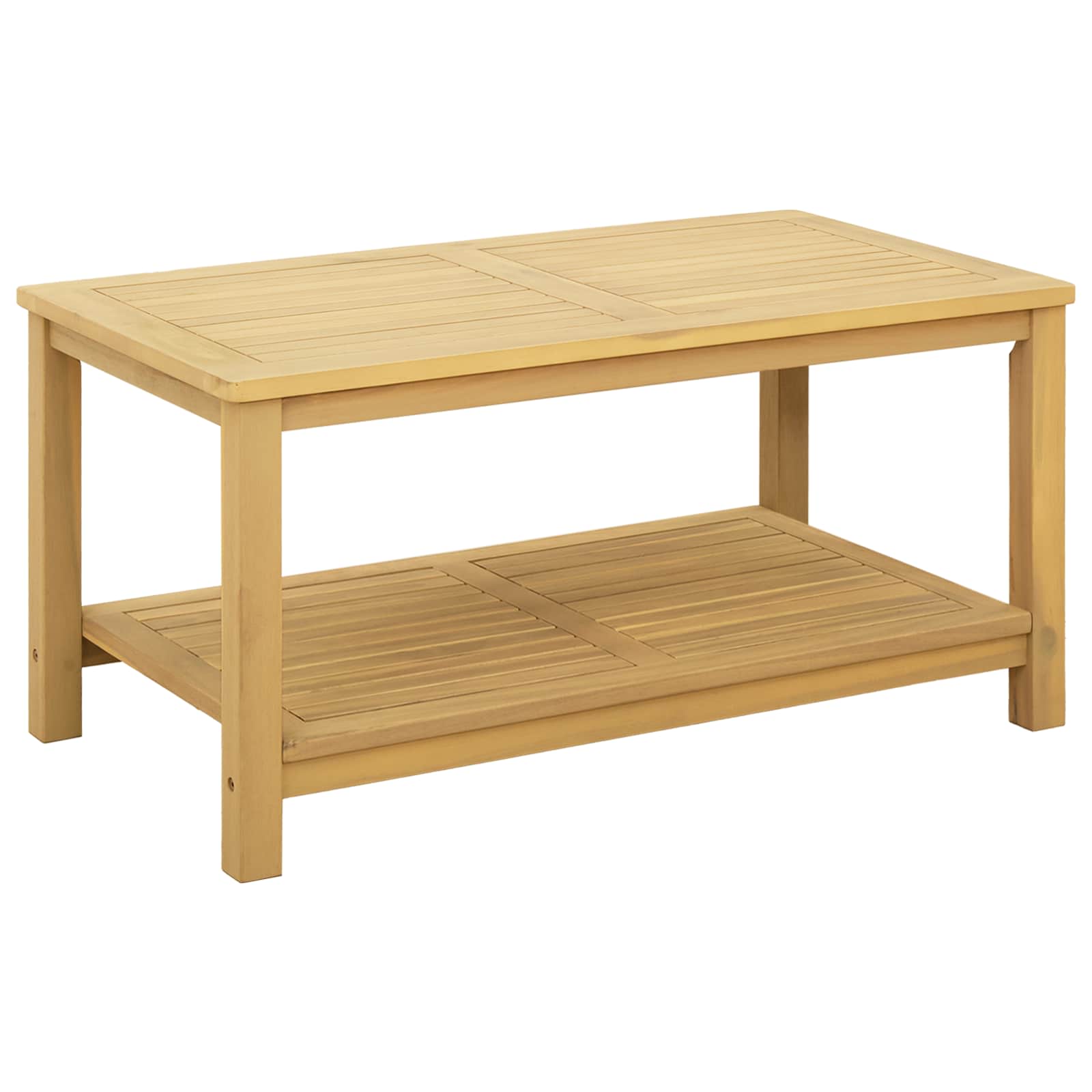vidaXL Stolik boczny Olej Naturalny 90 x 50 x 45 cm Lite Drewno Akacji