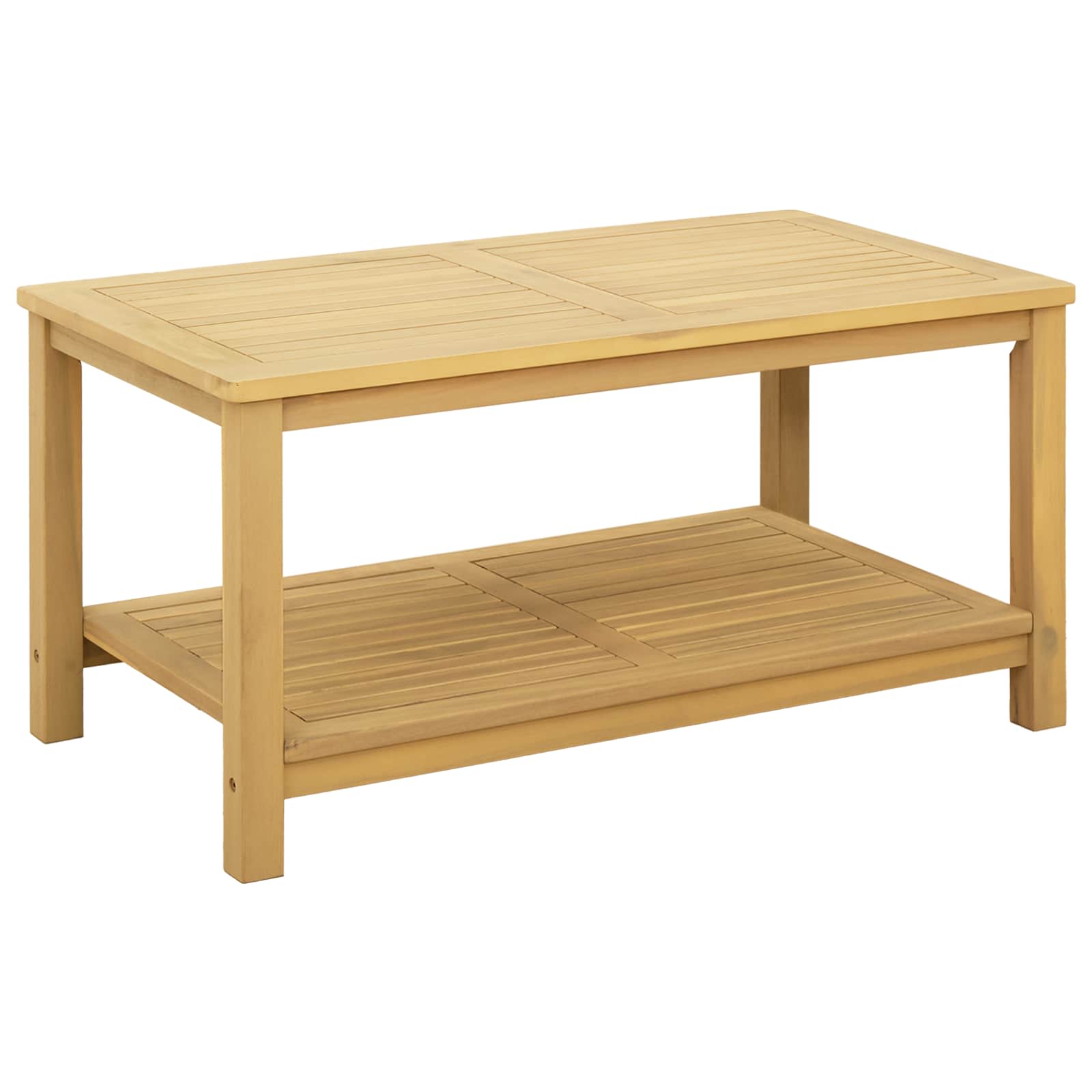 vidaXL Stolik boczny Olej Naturalny 90 x 50 x 45 cm Lite Drewno Akacji