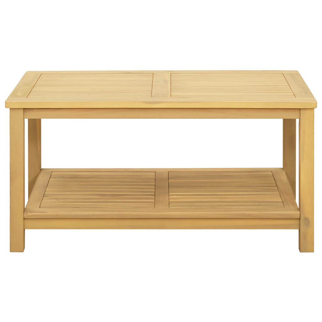 vidaXL Stolik boczny Olej Naturalny 90 x 50 x 45 cm Lite Drewno Akacji