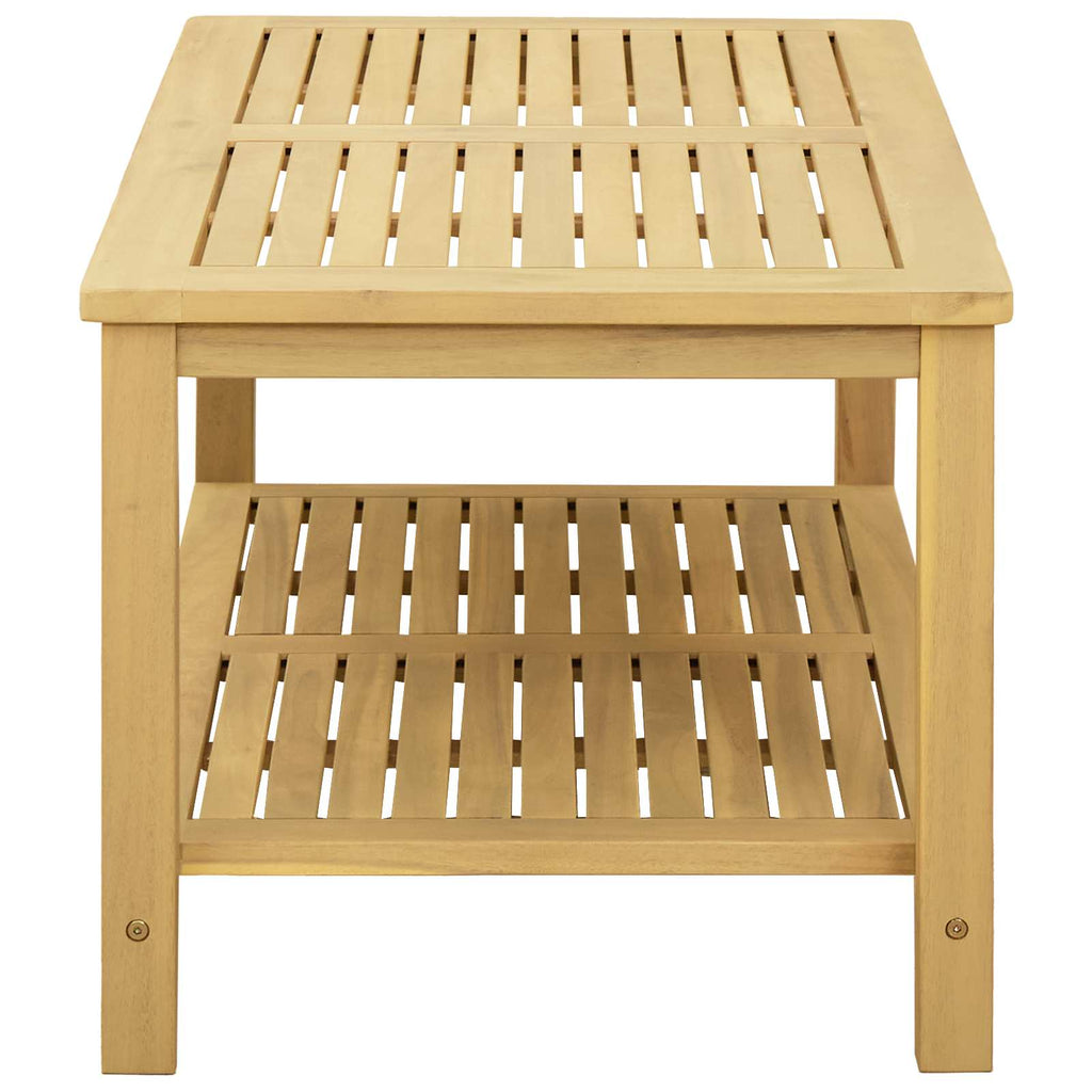 vidaXL Stolik boczny Olej Naturalny 90 x 50 x 45 cm Lite Drewno Akacji