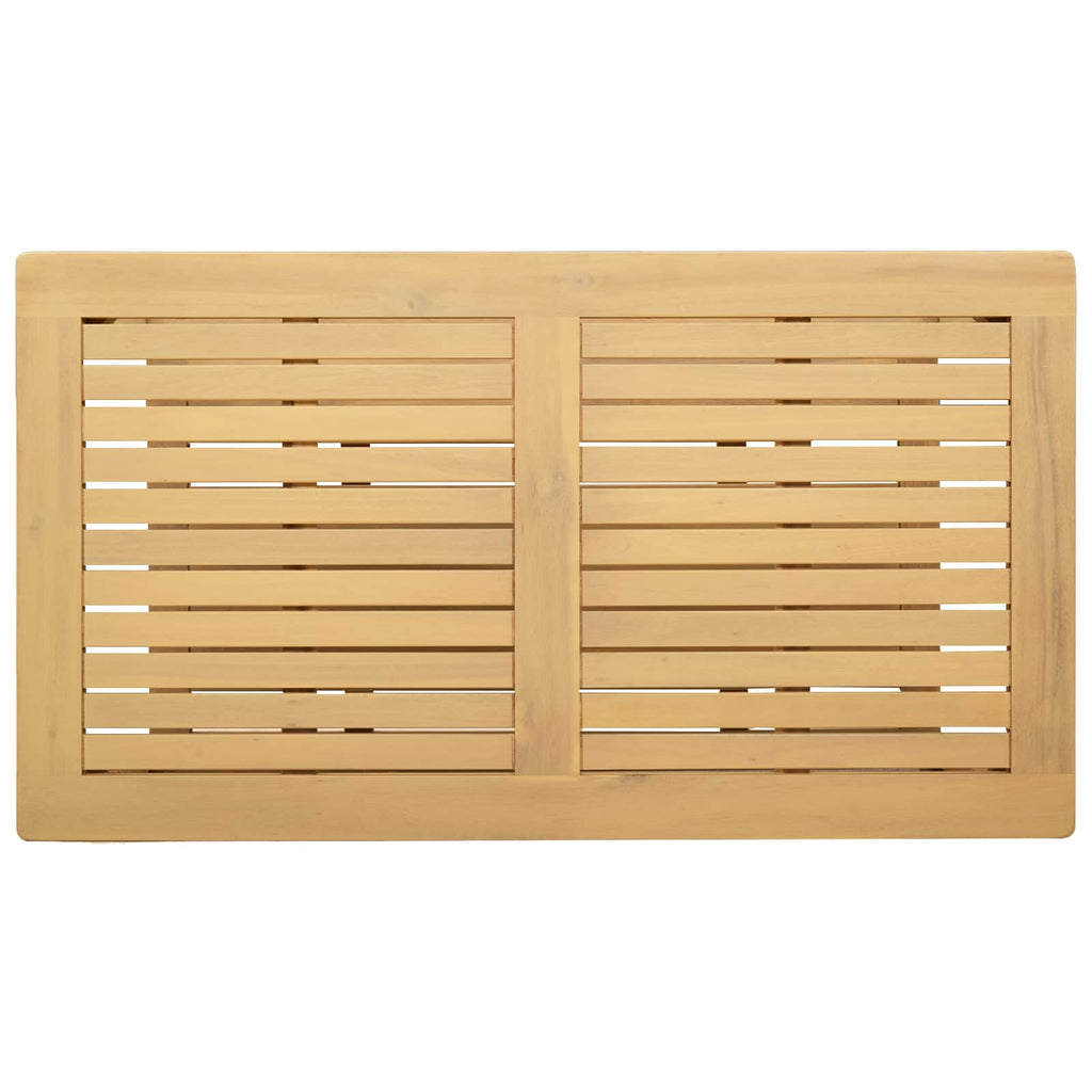 vidaXL Stolik boczny Olej Naturalny 90 x 50 x 45 cm Lite Drewno Akacji