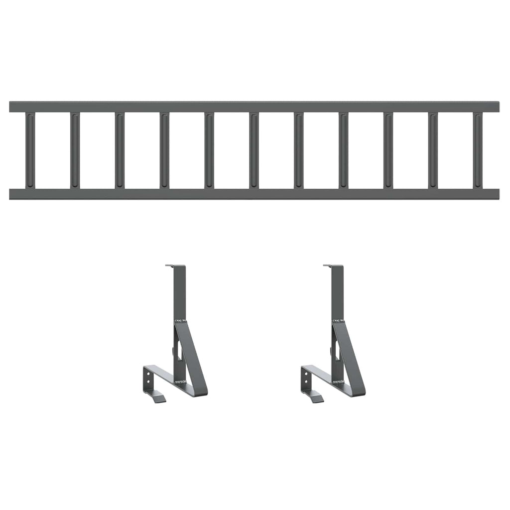 vidaXL Stróż śniegu na dachu Antracyt 100 x 29,5 x 34,5 cm Stal