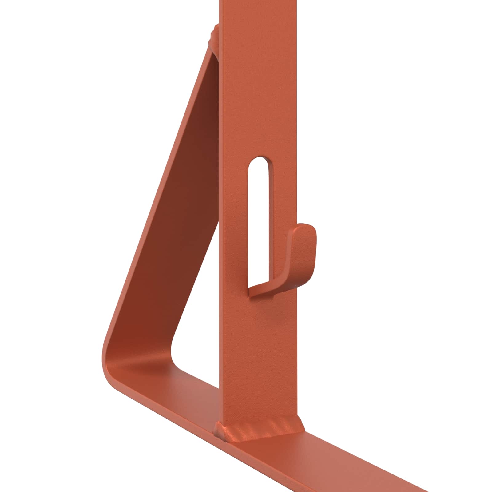 vidaXL Wsparcie dla zabezpieczenia śniegu Czerwony 29,5 x 3 x 34,5 cm