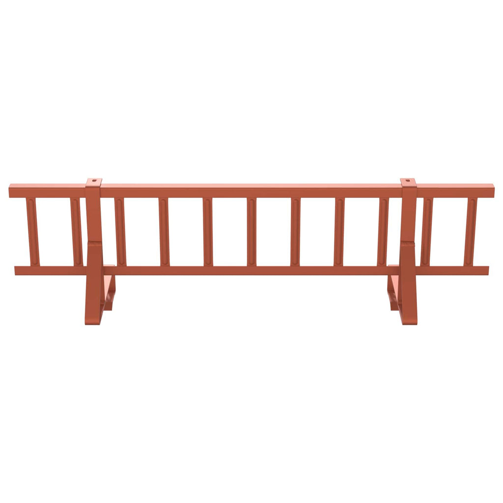 vidaXL Stróż śniegu na dachu Czerwony 300 x 29,5 x 34,5 cm Stal