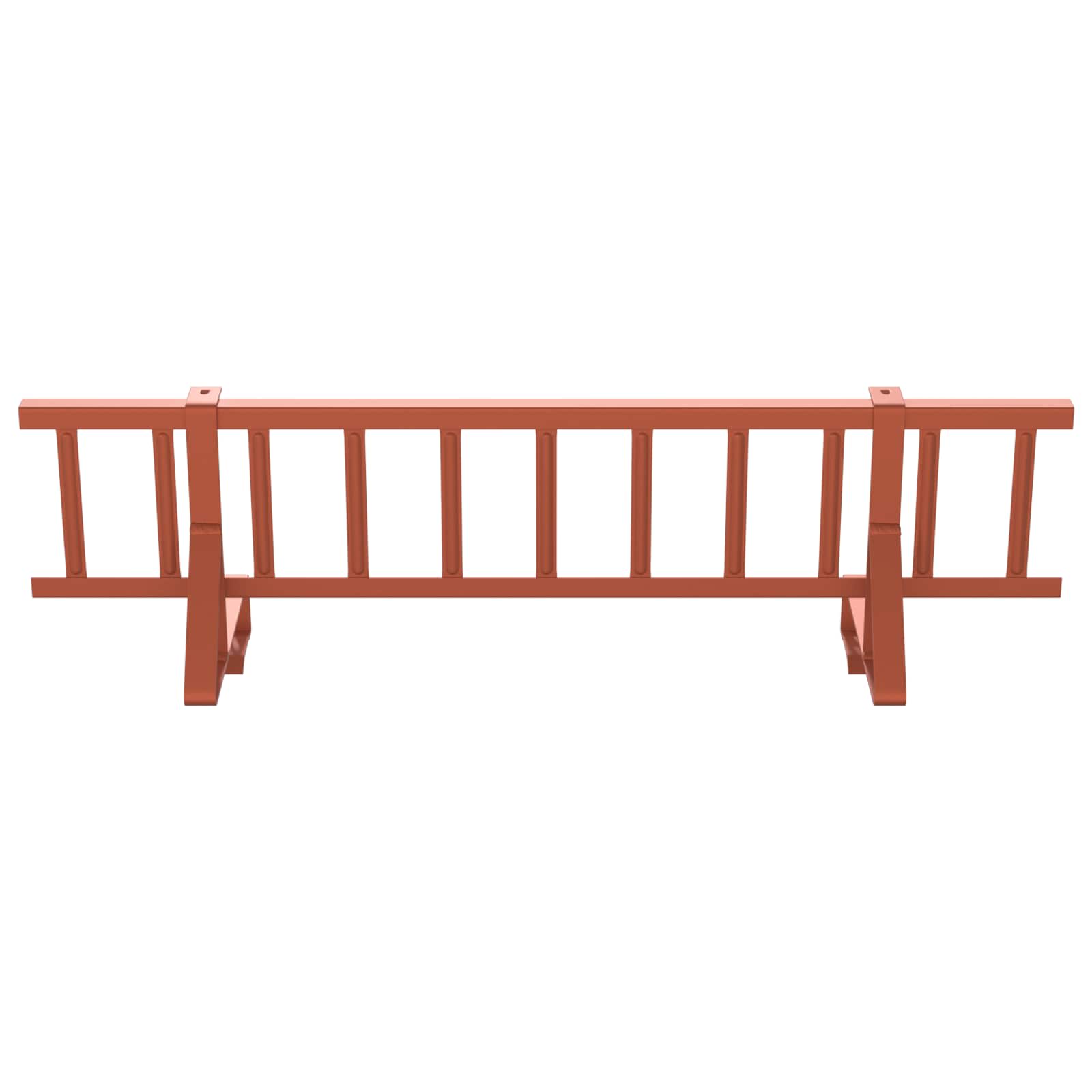 vidaXL Stróż śniegu na dachu Czerwony 300 x 29,5 x 34,5 cm Stal