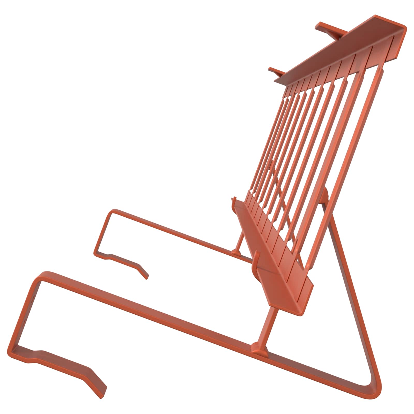 vidaXL Stróż śniegu na dachu Czerwony 800 x 29,5 x 34,5 cm Stal