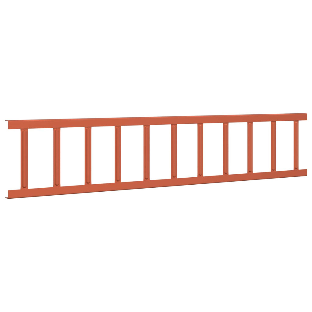 vidaXL Stróż śniegu na dachu Czerwony 100 x 2,5 x 20 cm Stal