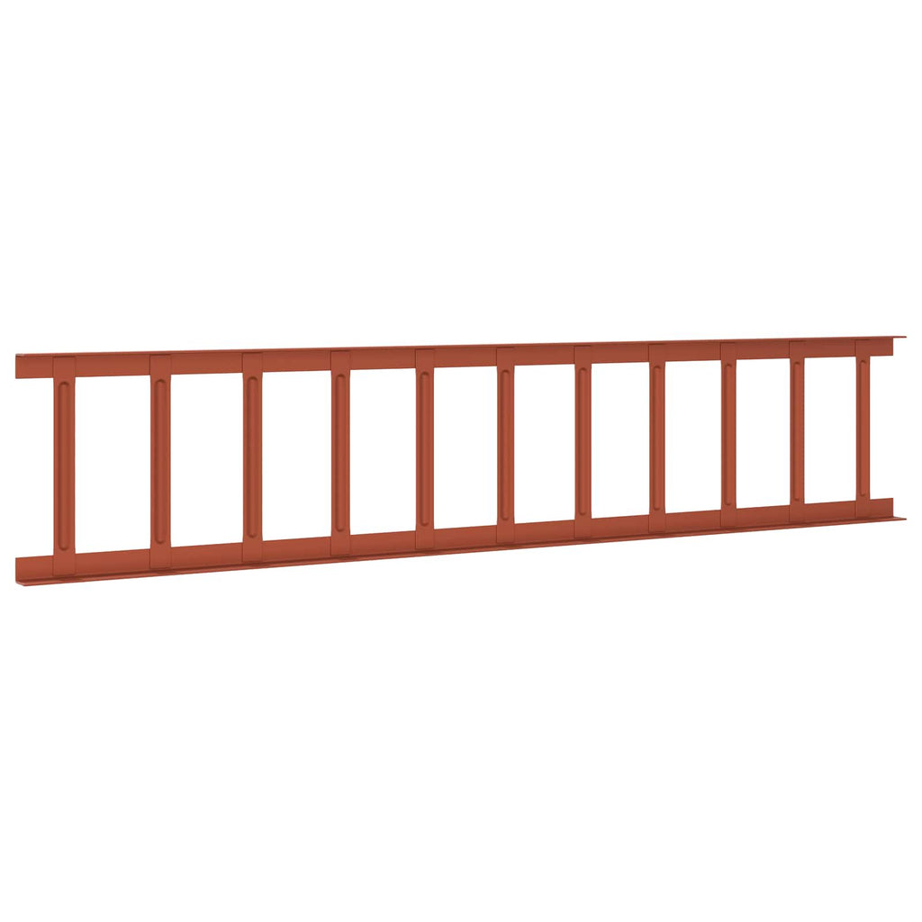 vidaXL Stróż śniegu na dachu Czerwony 100 x 2,5 x 20 cm Stal