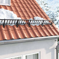 vidaXL Wsparcie dla zabezpieczenia śniegu 2 pcs Czarny Stal