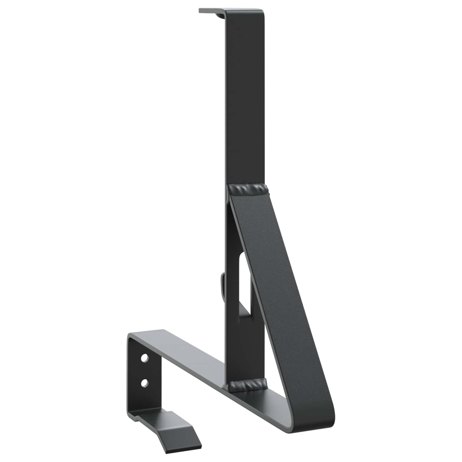 vidaXL Wsparcie dla zabezpieczenia śniegu 2 pcs Czarny Stal
