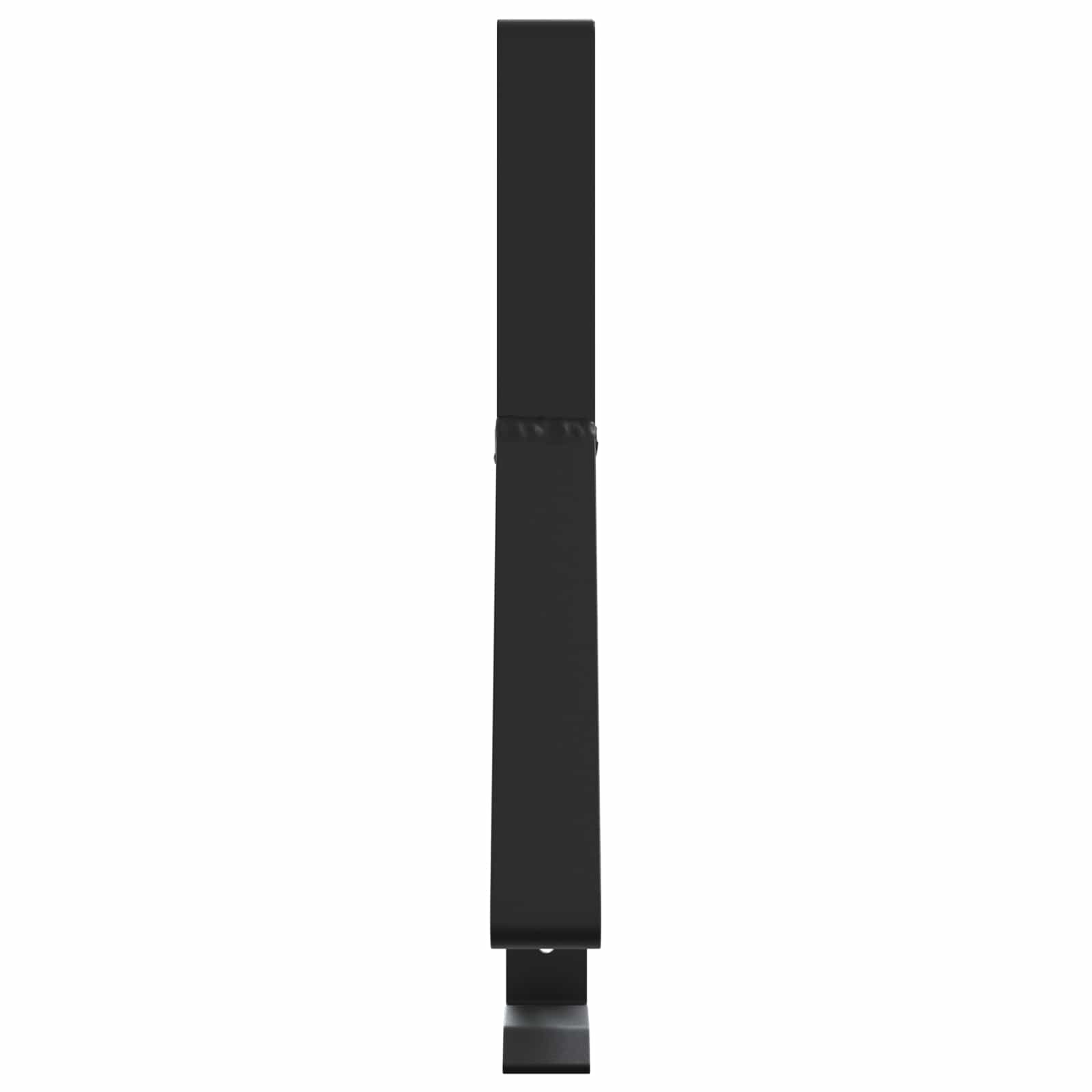vidaXL Wsparcie dla zabezpieczenia śniegu 6 pcs Czarny Stal