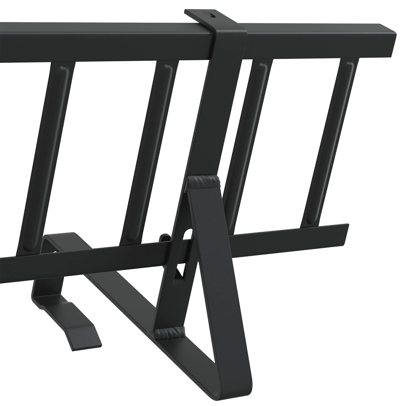 vidaXL Stróż śniegu na dachu Czarny 100 x 29,5 x 34,5 cm Stal