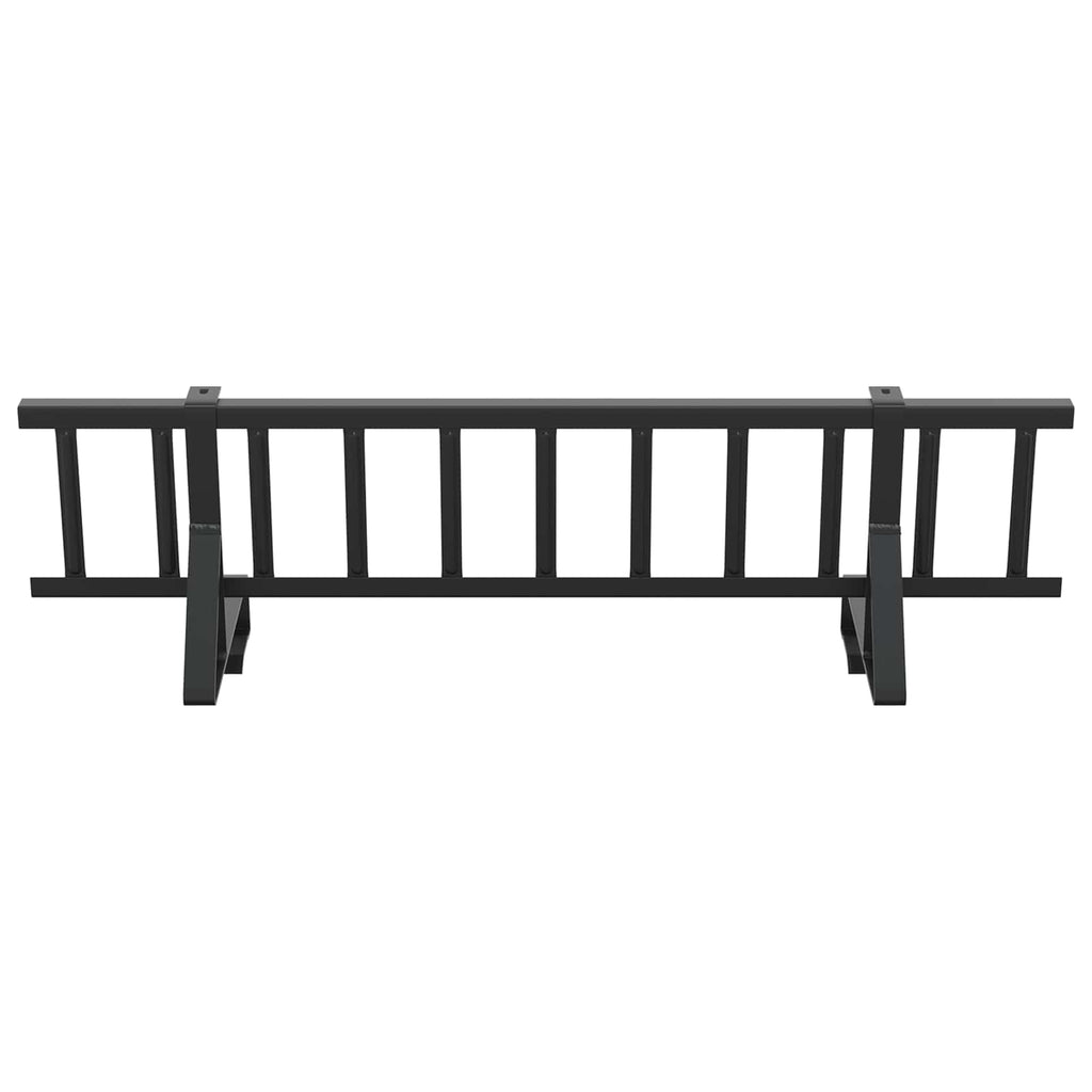vidaXL Stróż śniegu na dachu Czarny 100 x 29,5 x 34,5 cm Stal
