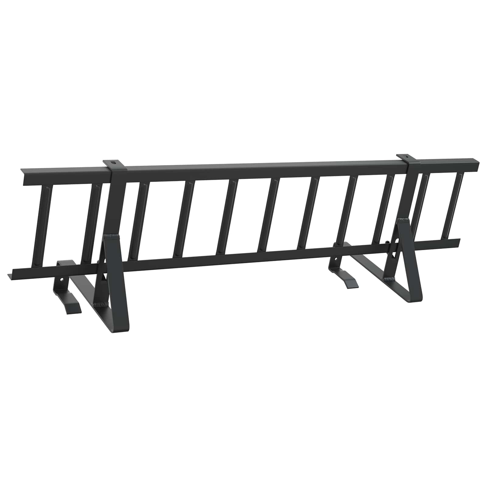 vidaXL Stróż śniegu na dachu Czarny 300 x 29,5 x 34,5 cm Stal