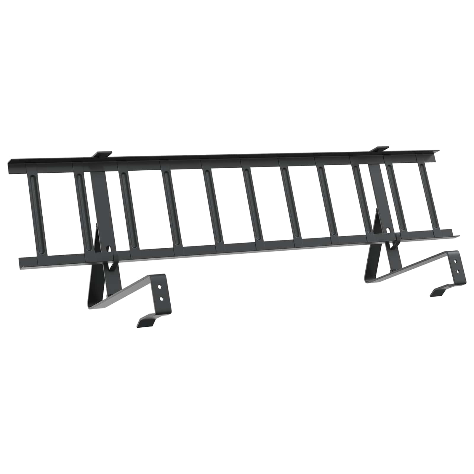 vidaXL Stróż śniegu na dachu Czarny 300 x 29,5 x 34,5 cm Stal
