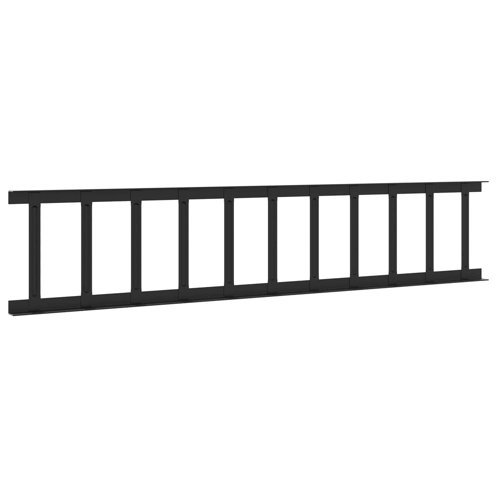 vidaXL Stróż śniegu na dachu Czarny 600 x 2,5 x 20 cm Stal