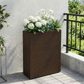 vidaXL Wysoki Doniczka 55 x 22 x 70 cm Tak