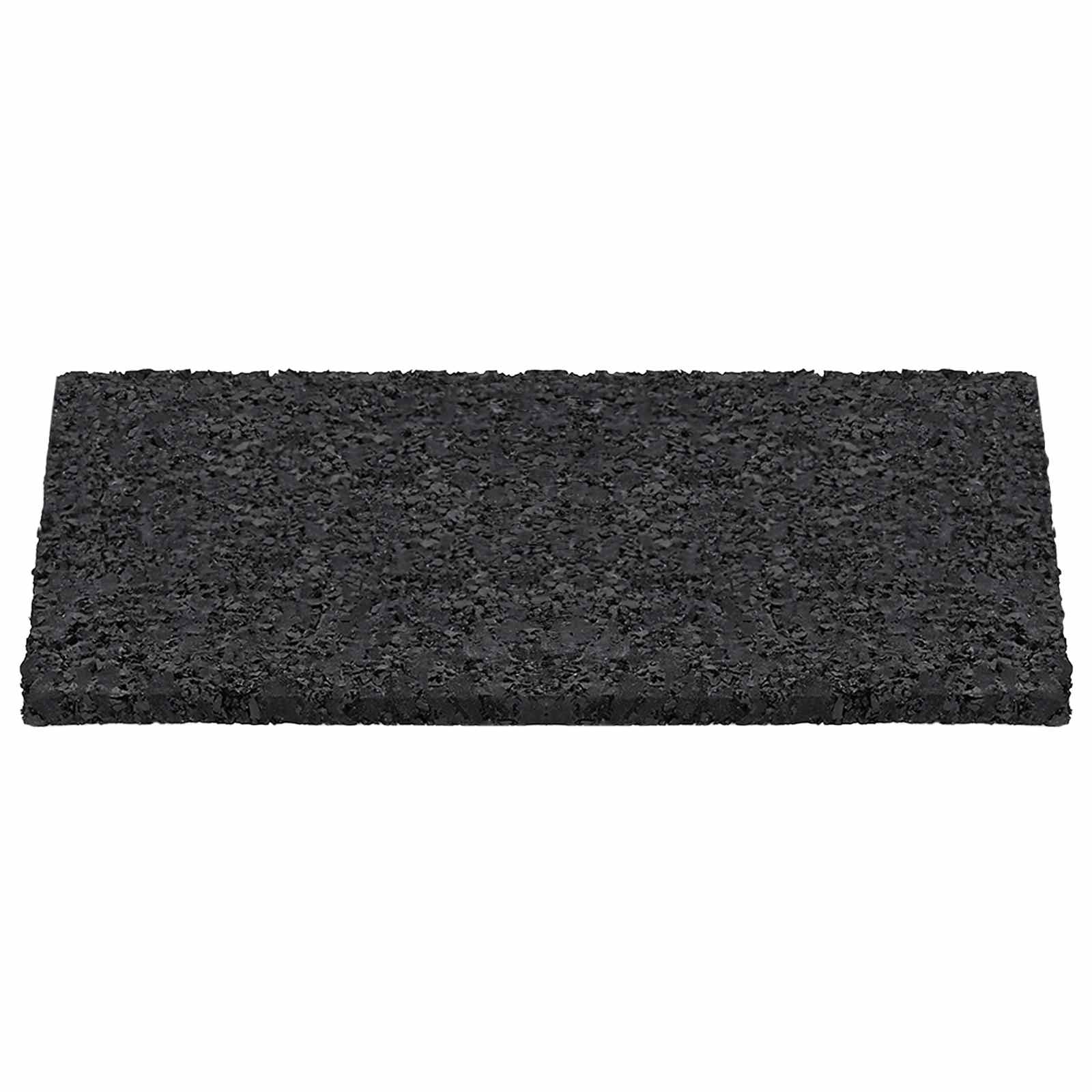 vidaXL Pad Patio z Granulatem Gumowym Czarny 6 x 9 x 0,3 cm Guma