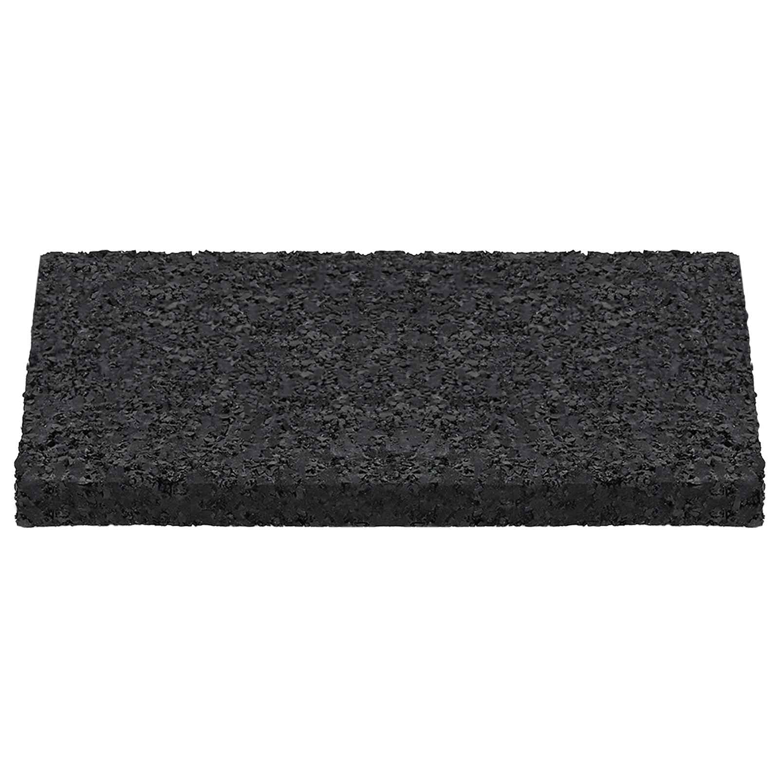 vidaXL Pad Patio z Granulatem Gumowym Czarny 6 x 9 x 0,6 cm Guma