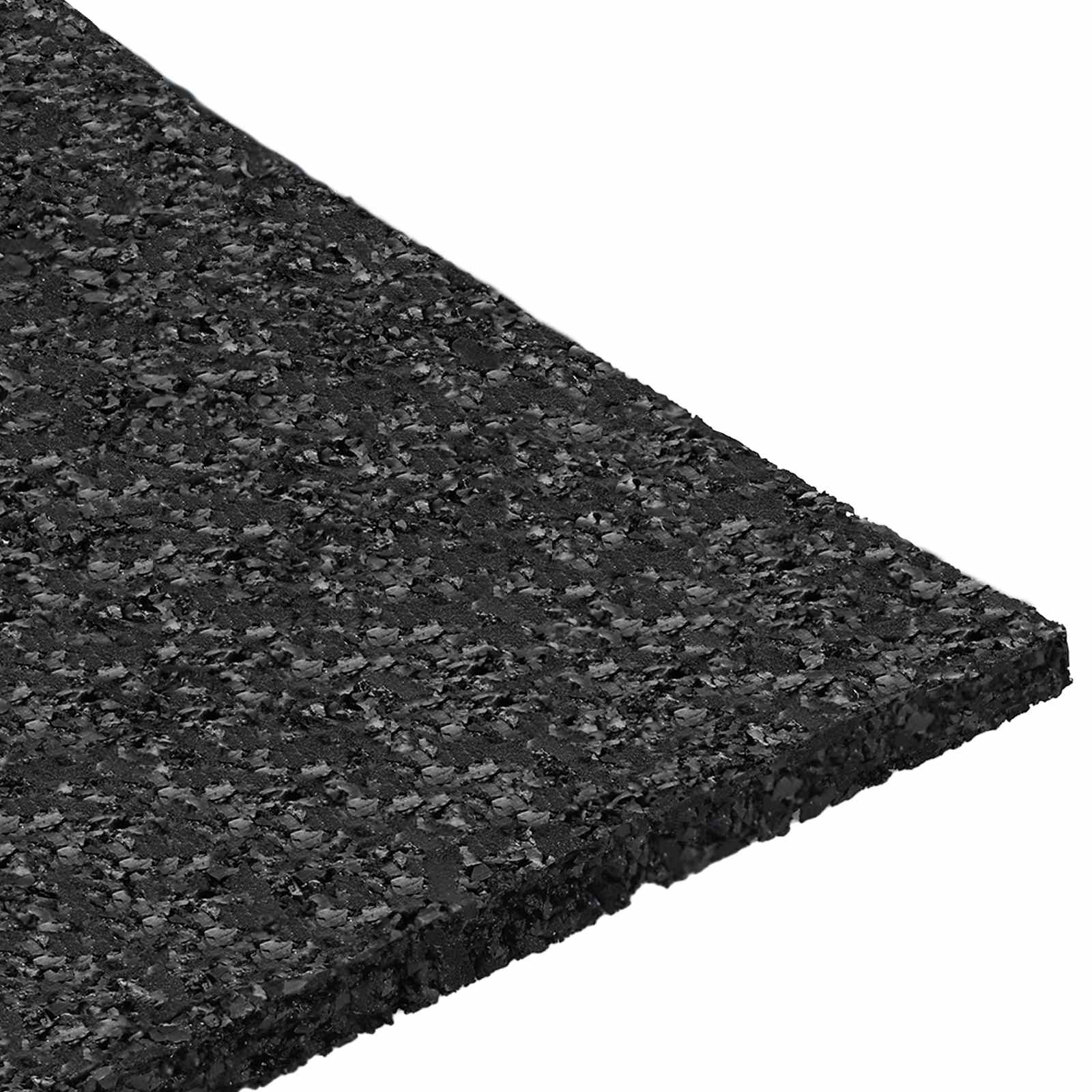vidaXL Pad Patio z Granulatem Gumowym Czarny 9 x 9 x 0,3 cm Guma