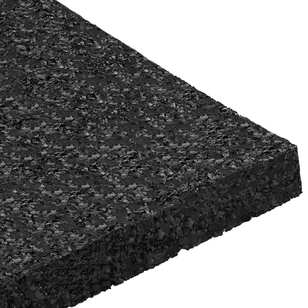 vidaXL Pad Patio z Granulatem Gumowym Czarny 9 x 9 x 1 cm Guma
