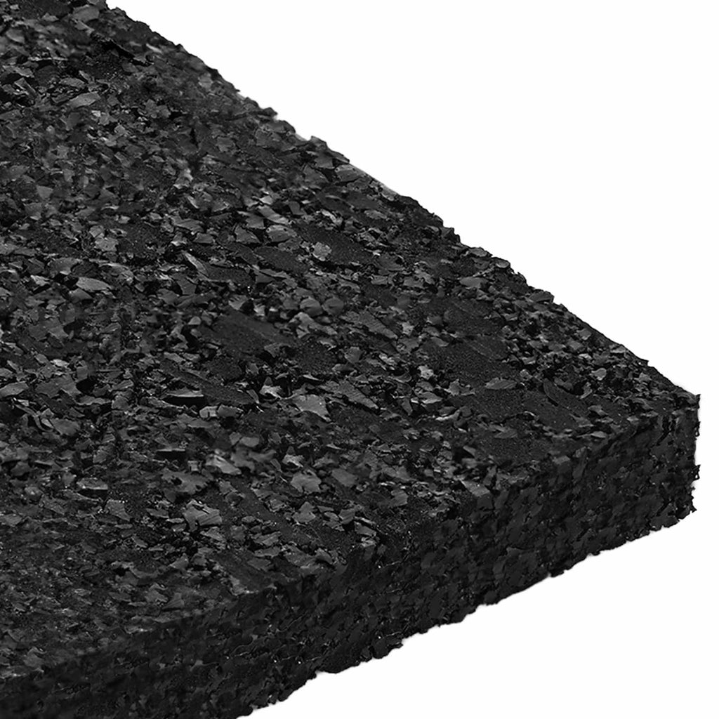vidaXL Pad Patio z Granulatem Gumowym Czarny 6 x 9 x 0,8 cm Guma