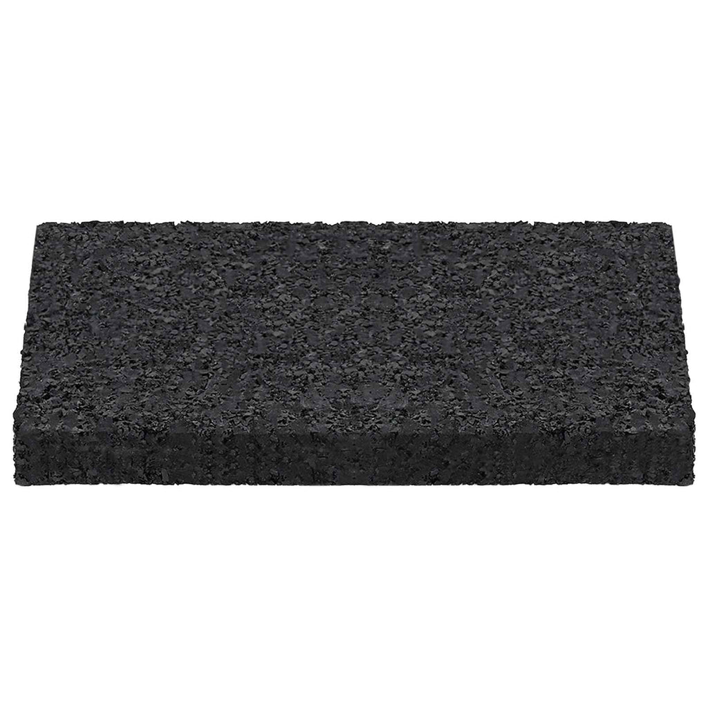 vidaXL Pad Patio z Granulatem Gumowym Czarny 6 x 9 x 0,8 cm Guma