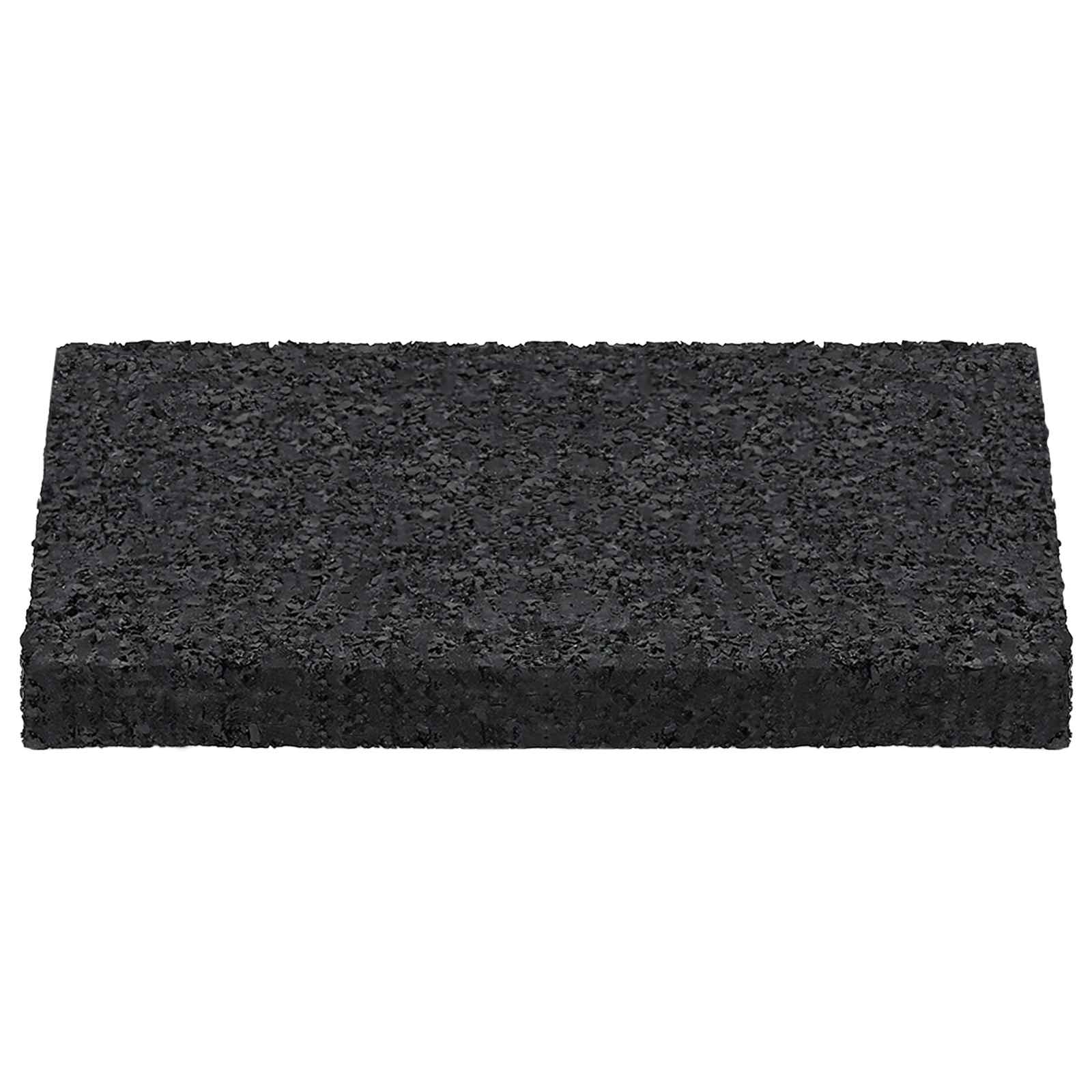 vidaXL Pad Patio z Granulatem Gumowym Czarny 6 x 9 x 0,8 cm Guma